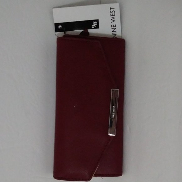 Nine West Raspberry Checkbook Wallet - Picture 8 of 13